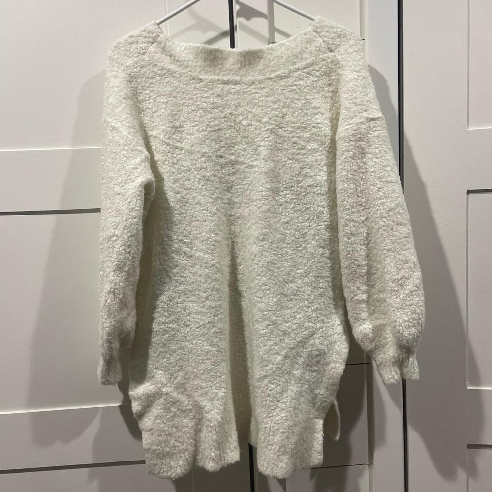 Pilcro by Anthropologie Cream Teddy Oversized Sweater - Picture 5 of 5